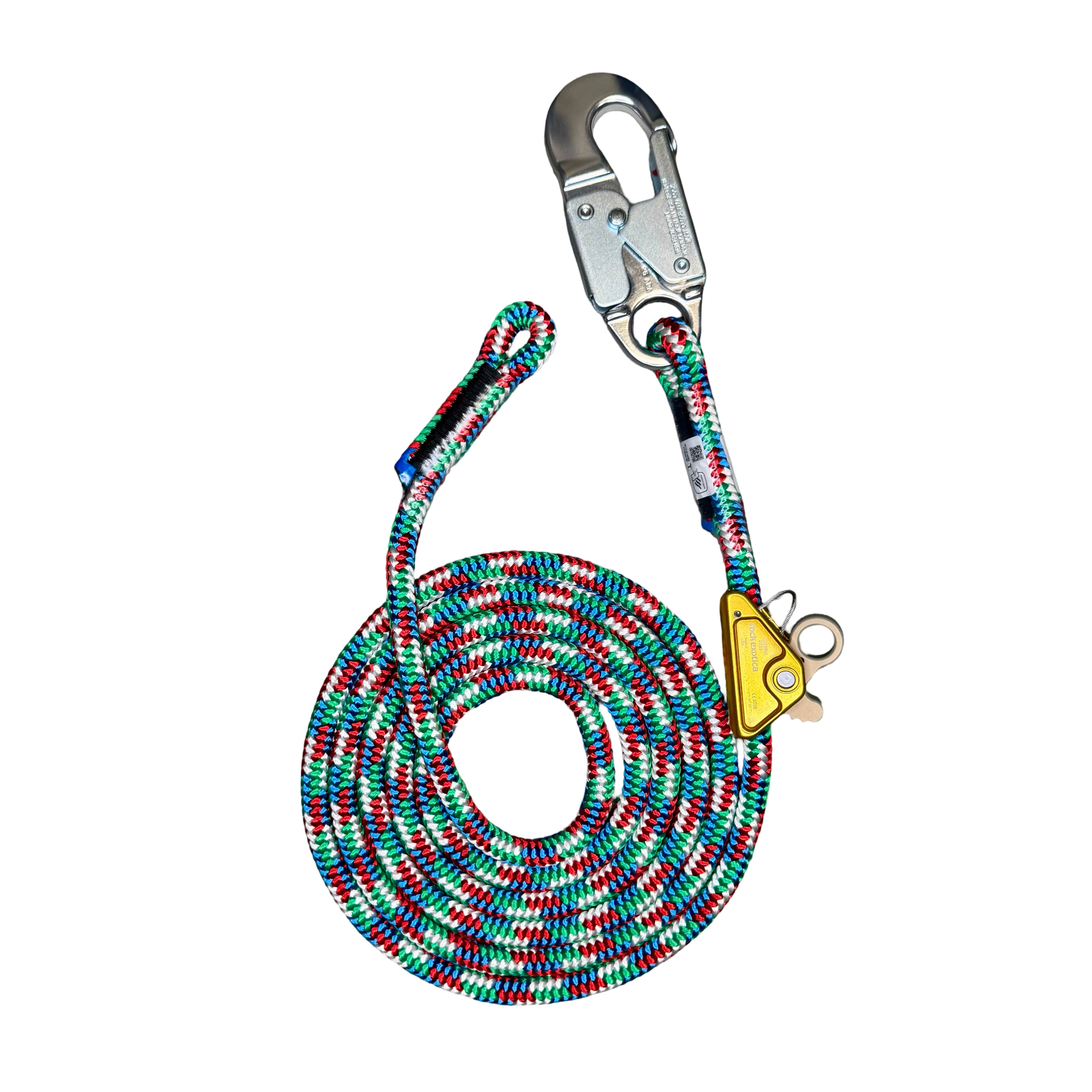Arbor Flex 16-Strand 1/2" Lanyard with Rock Exotica Rope Grab