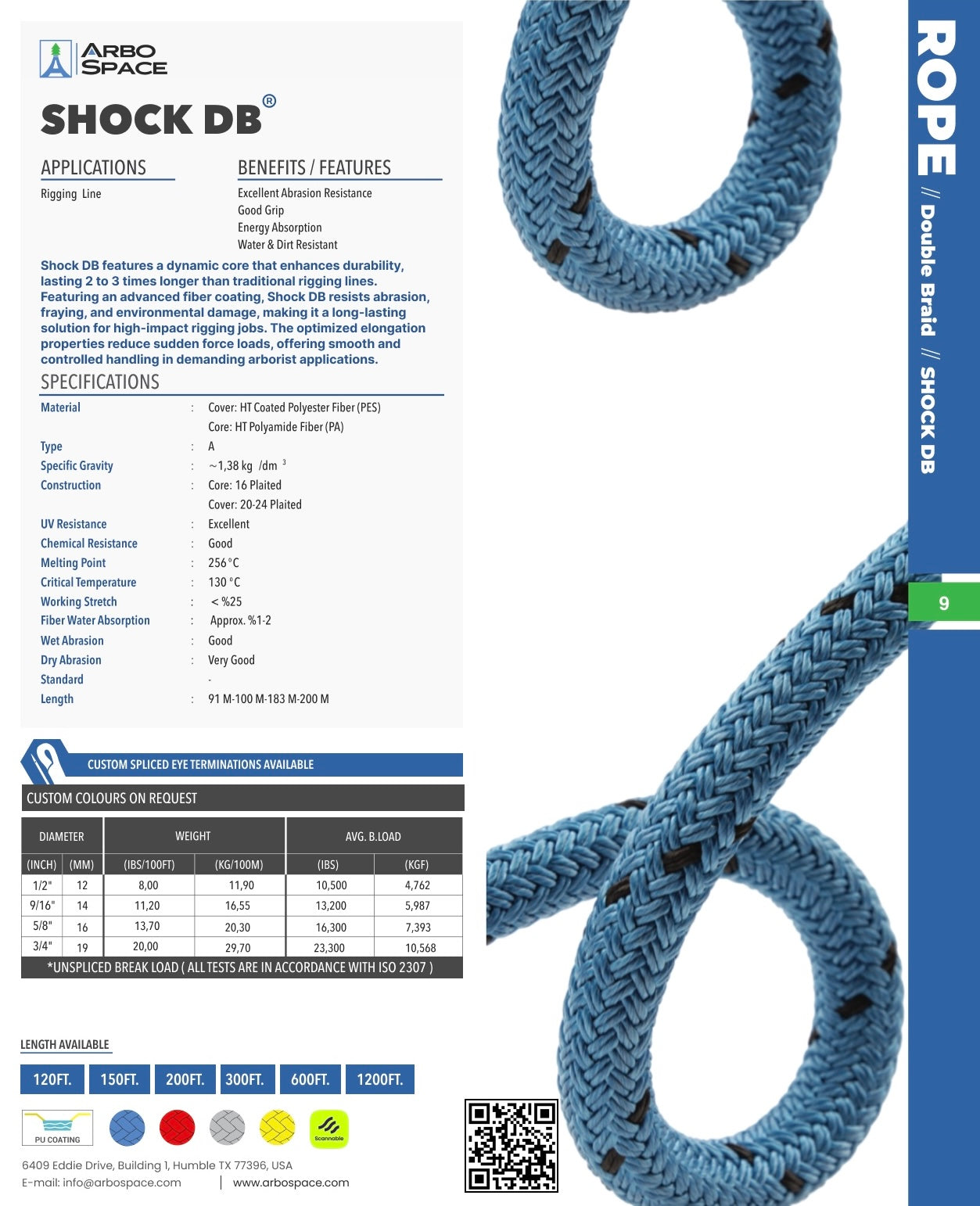 Shock DB 5/8" Rigging Line