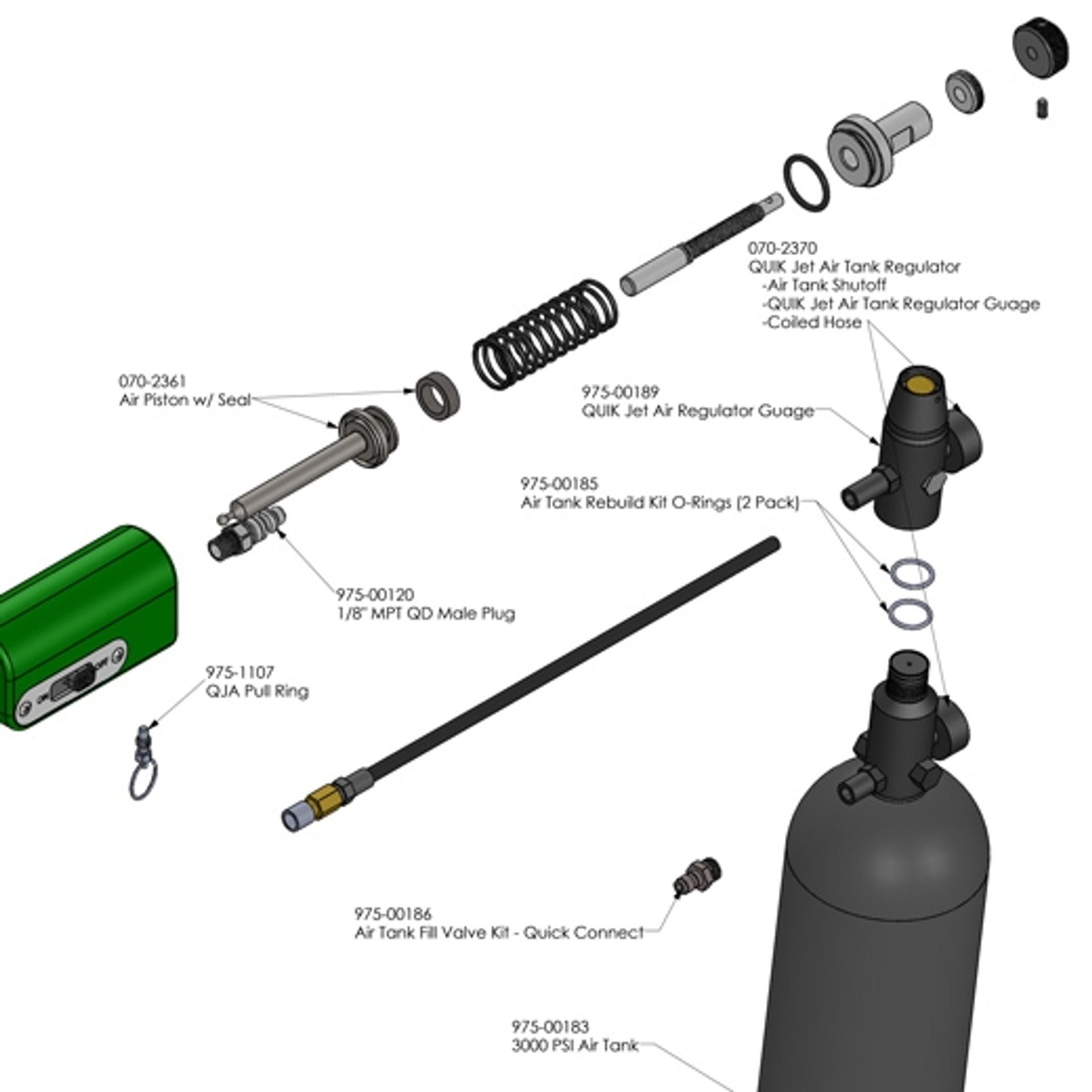 Arborjet Quik-Jet Air Replacement Parts