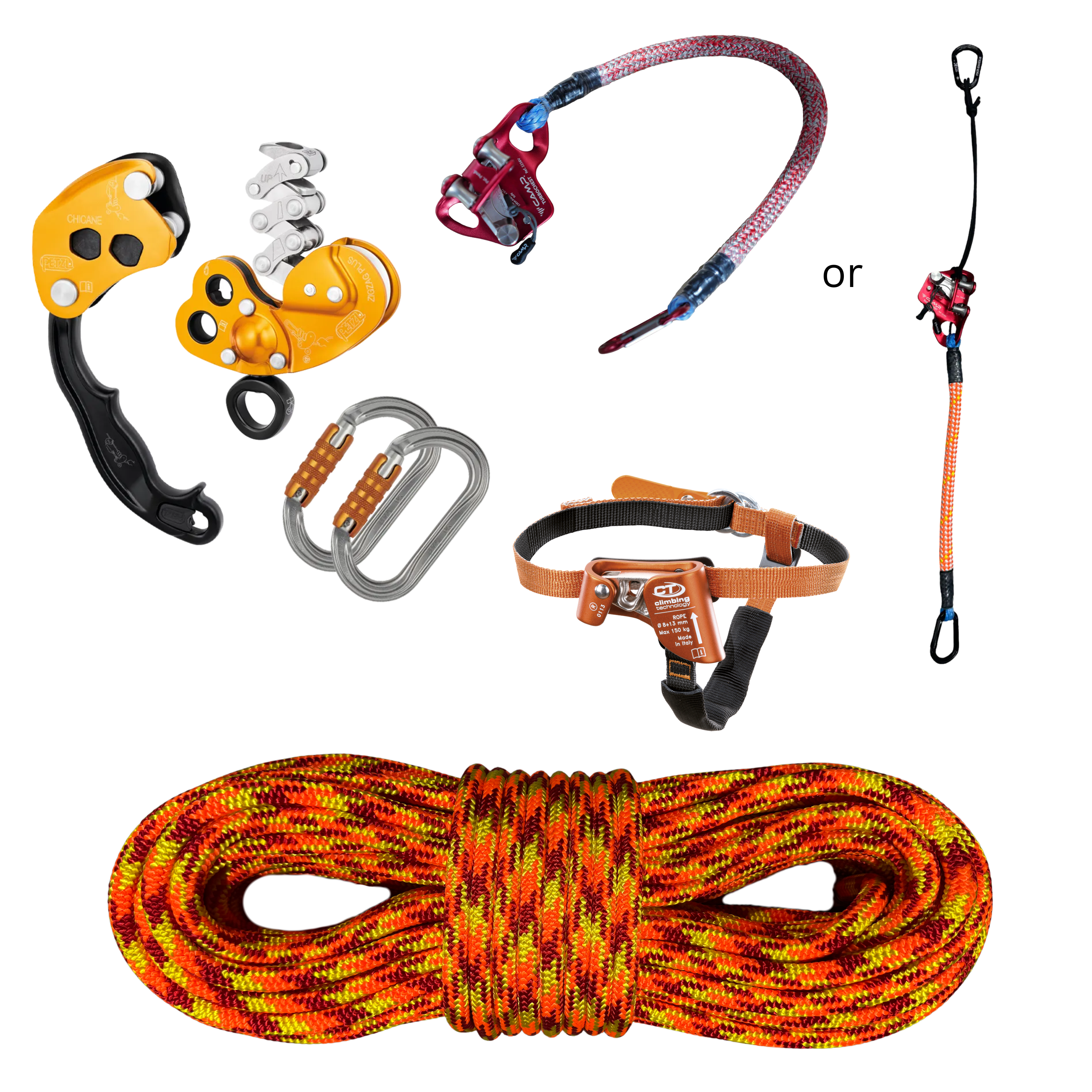 petzl climbing gear SRT Tree Climbing Kit Zigzag Plus