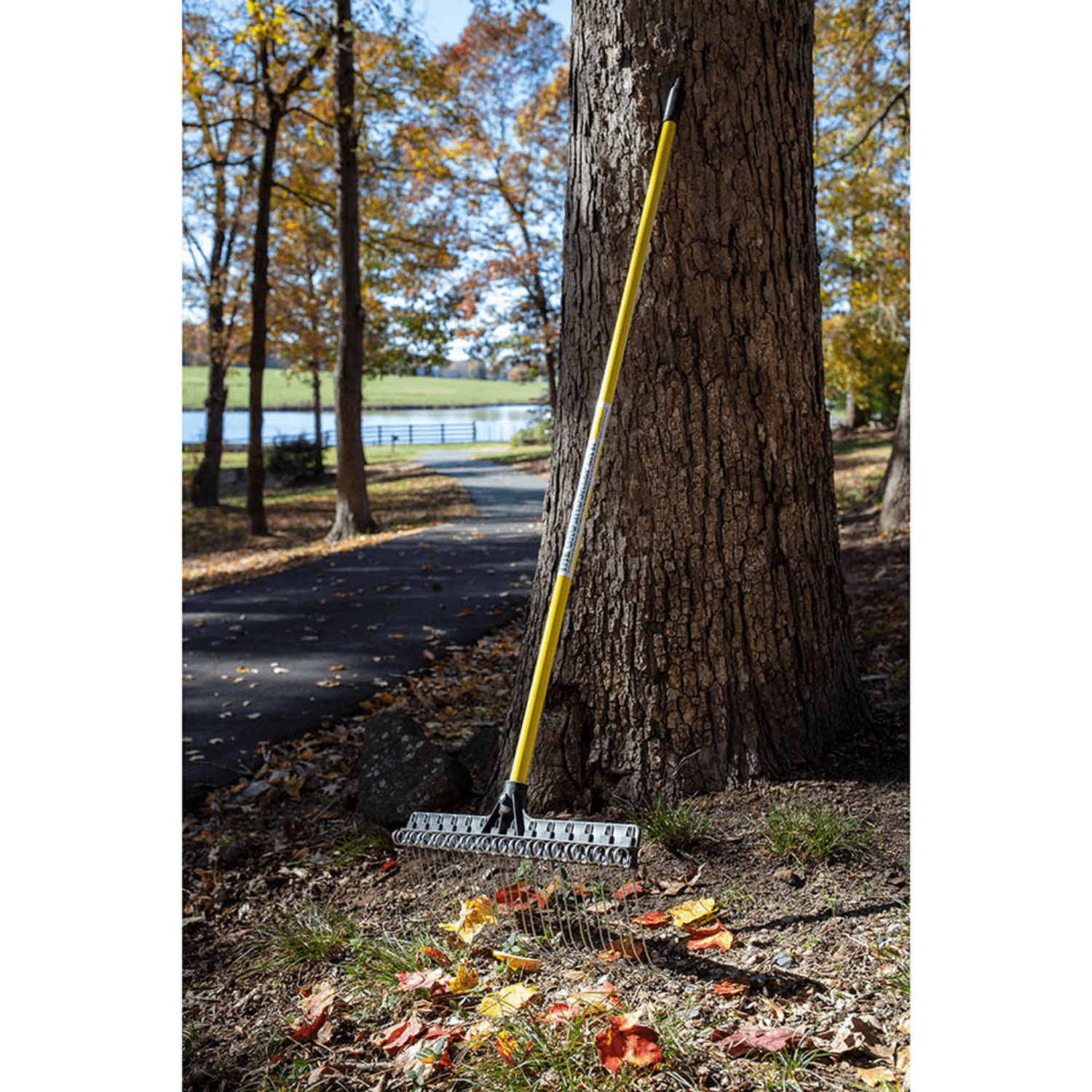 Groundskeeper II 21" Rake with 55" Yellow Handle