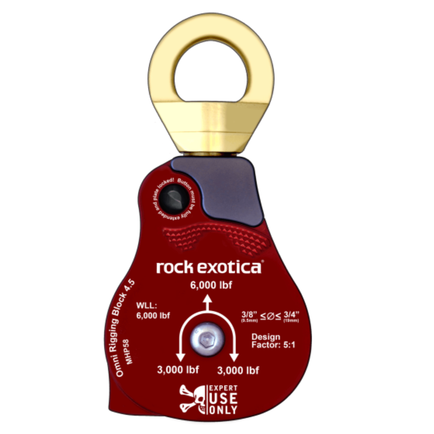 Rock Exotica Jumbo Omni-Rigging Block 4.5"