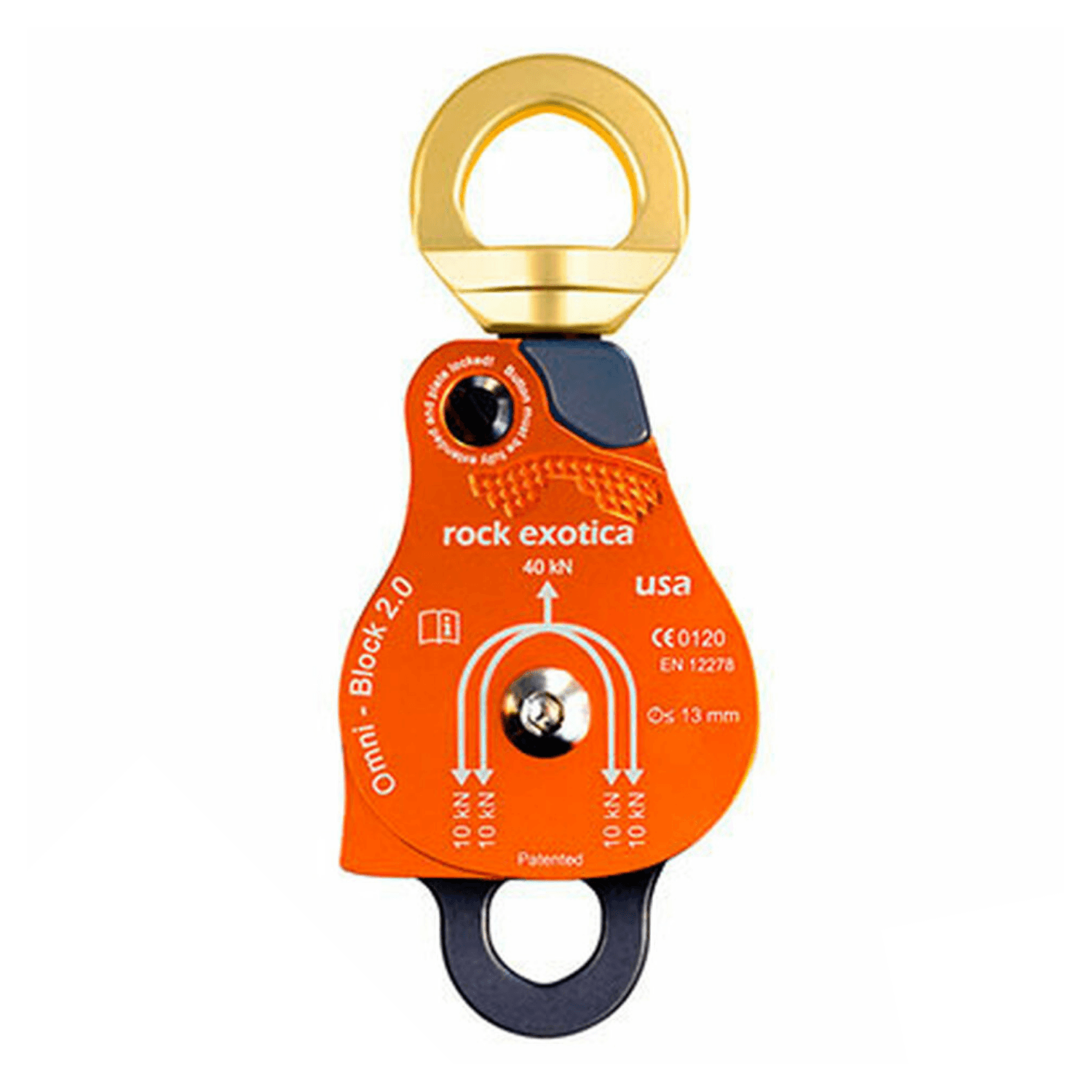 Rock Exotica Omni Block 2.0" (Double) Works With Up To 13mm Rope