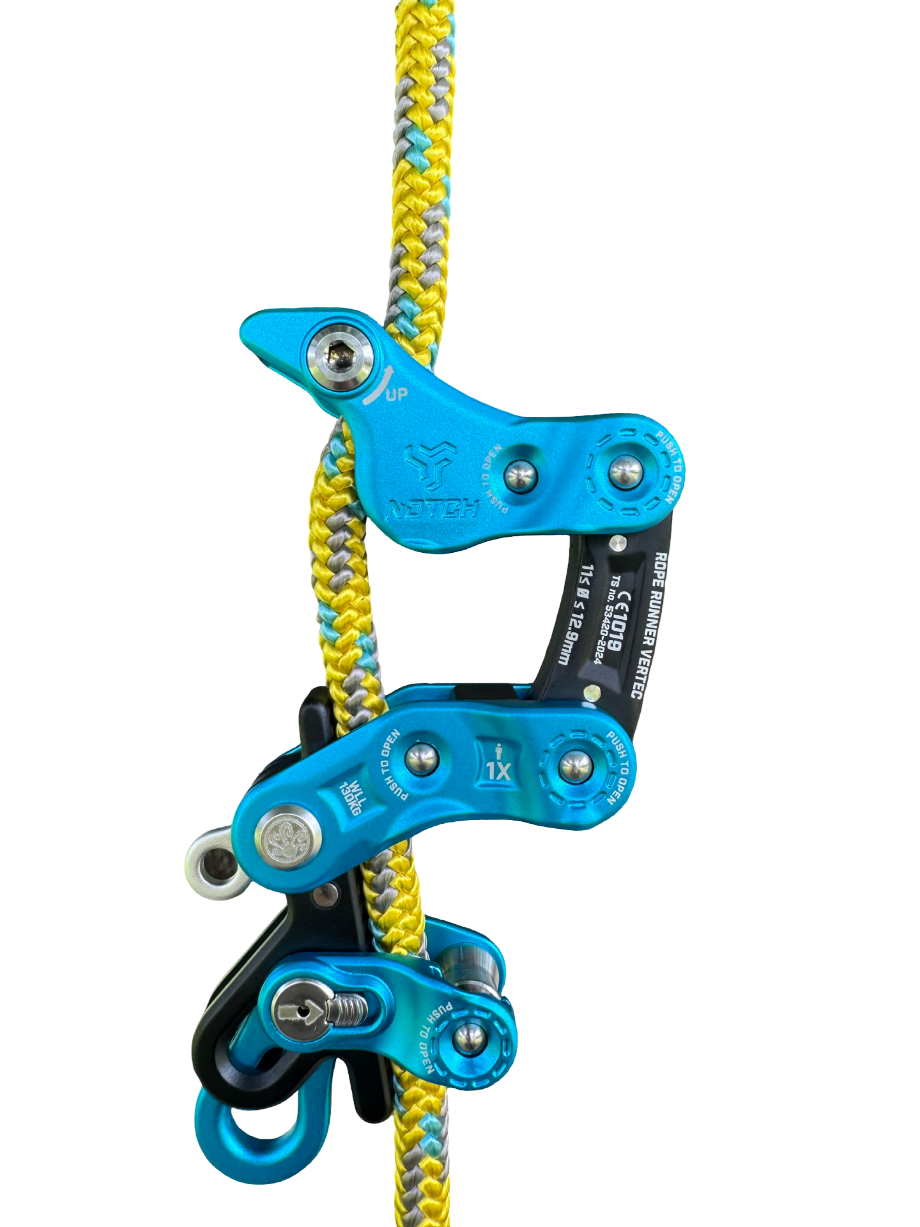 Arbo Space 12.1mm Ozark Climbing Line and Notch Rope Runner Vertec Bundle