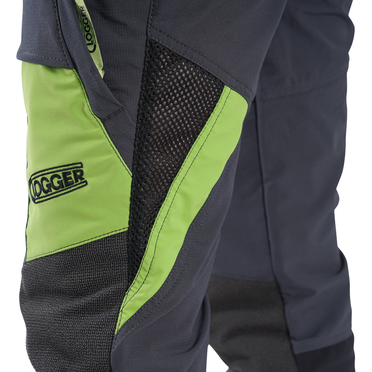 Clogger Zero Gen2 Light and Cool Men's Arborist UL Chainsaw Pants - Grey/Green