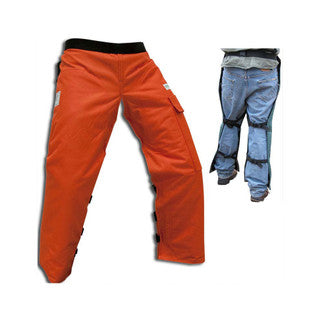 Forester Orange Apron Style Chainsaw Chaps