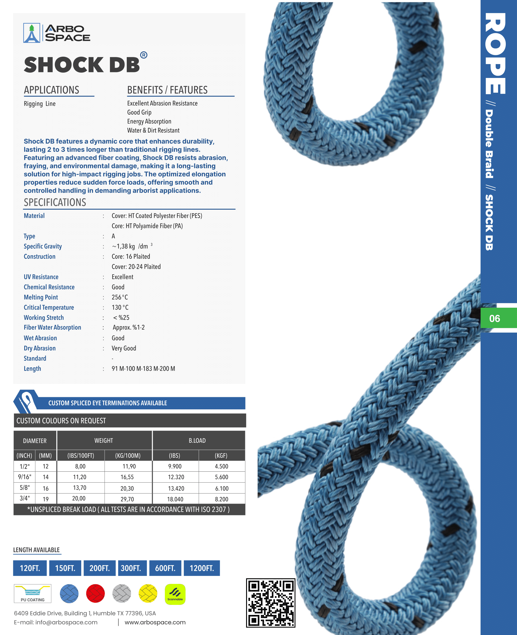Shock DB 1/2" Rigging Line