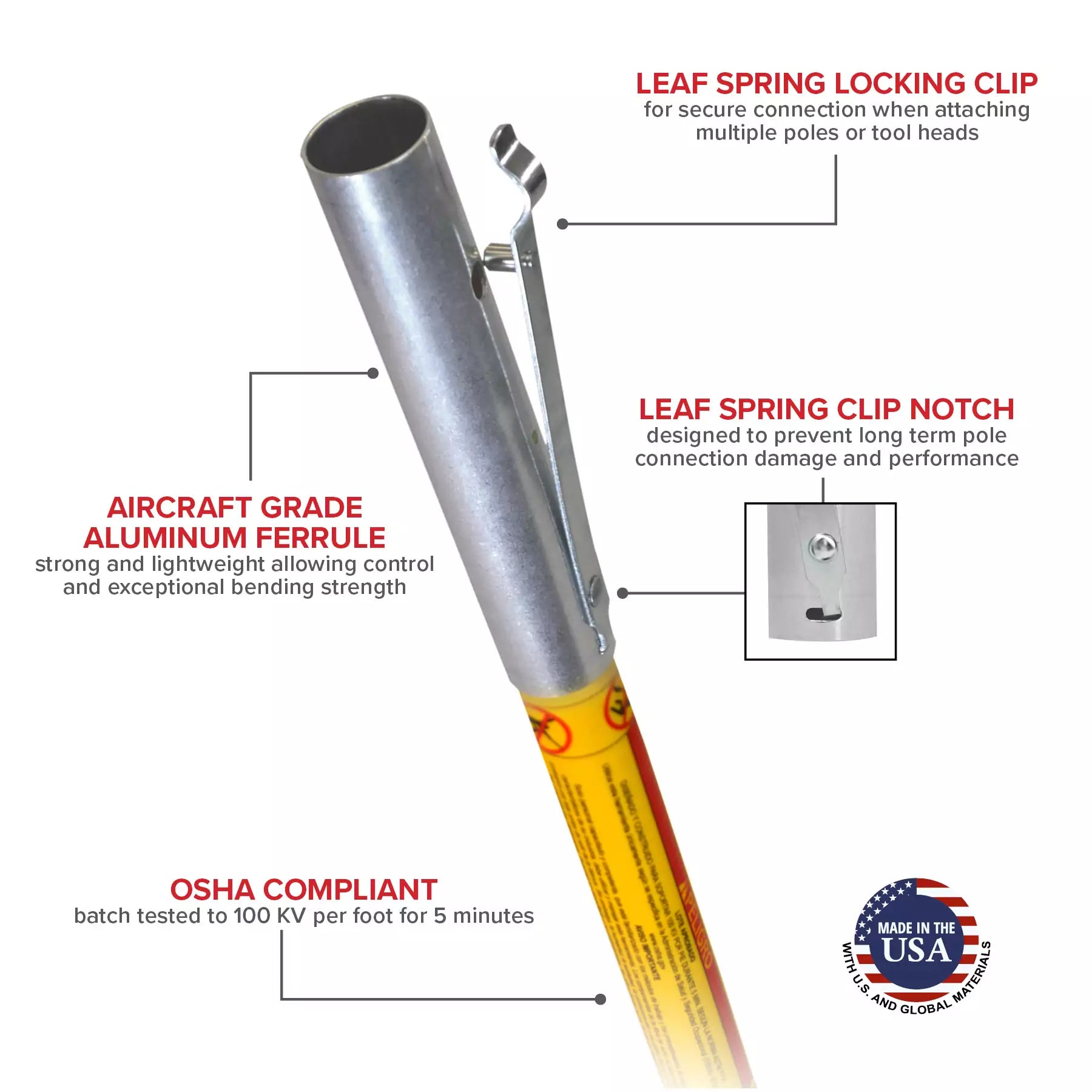 Jameson FG Series Base Pole, 6 foot - Arbo Space