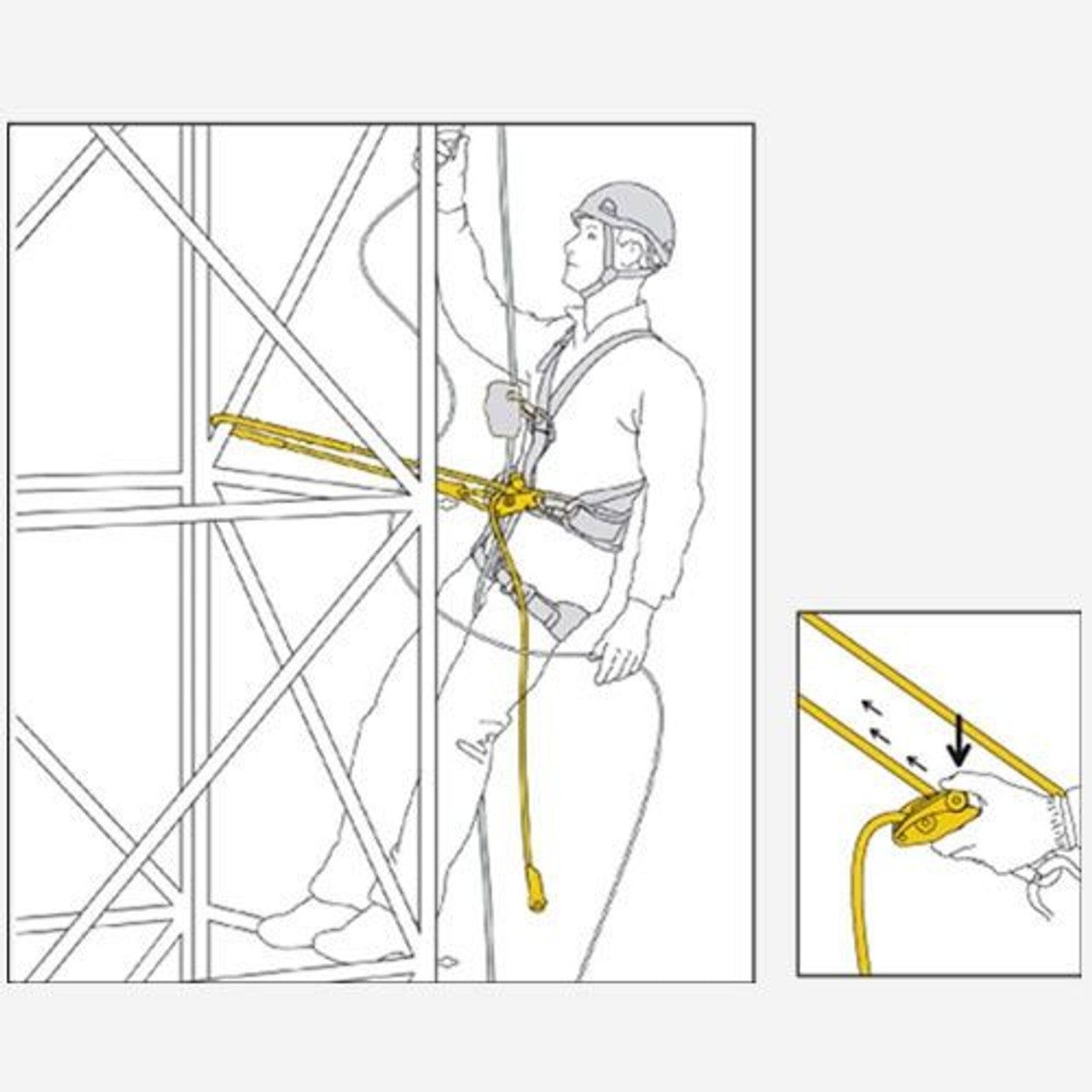 Petzl Grillon Work Positioning Lanyard